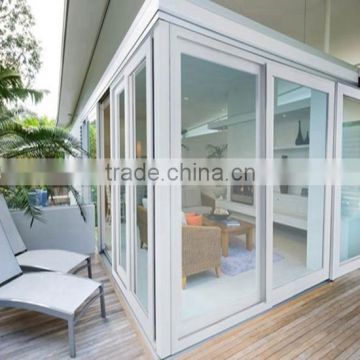 Finished Surface Finishing and Sliding Doors Type retractable aluminum interior doors