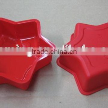 star shaped silicon cake mould