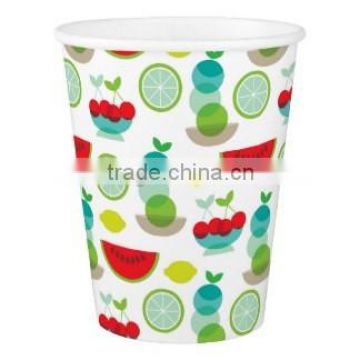 Logo printed different size single wall chip food popcorn paper cup
