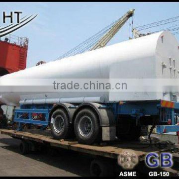 Cryogenic liquid tanker semitrailer