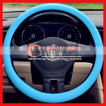 Hot! Universal size new fashion anti-slip silicone steering wheel cover for car