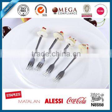 custom cartoon shape polyresin handle stainless steel cutlery set