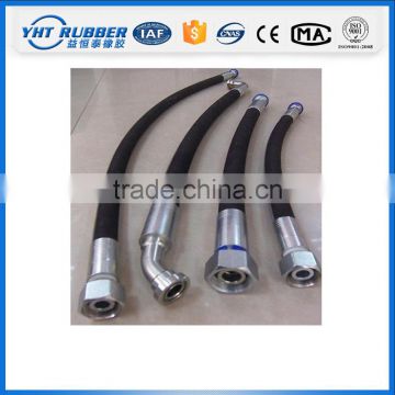 Braided stainless steel gas hose / SAE100 R14 Teflon hose
