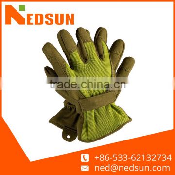 Customized full leather palm women garden gloves