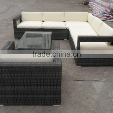 7PC Patio PE Rattan/ Wicker Sofa Sectional Furniture Set