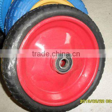 Promotion PU foam wheel 10"*1.5" for wheelbarrow use