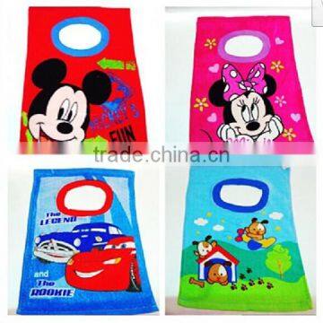 velour reactive print baby bib