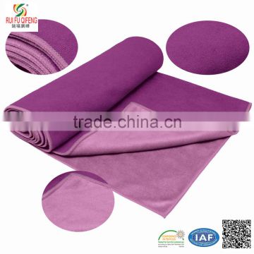 Portable light weight non-slip drying-fast hot yoga towel OEM acceptalbe