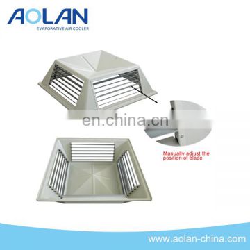 plastic air grille with ABS cabinet and aluminum blade