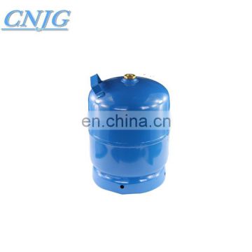 Factory Supply 3kg 7.2L Empty Propane Cooking Gas Cylinder