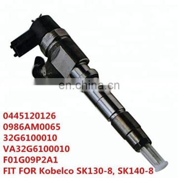 0445120126 for KOBELCO SK130-8 0986AM0065 common rail injector