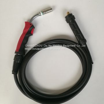 CE Certification High Quality Euro Central Adaptor Automatic MIG 25AK red handle Welding Torch 3M/4M/5M