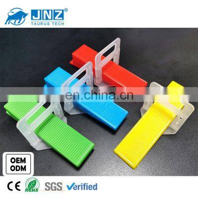 JNZ factory wholesale tile accessories clips leveling system plastic wedge tile spacers