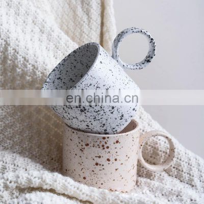 Promotional Nordic Mug Grindstone 13 Oz Purple Custom Print Coffee Mugs Cute Milk Tea Cup Ceramic Mug For Home Office Gifts