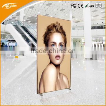 Double sided advertising free-standing aluminum frame