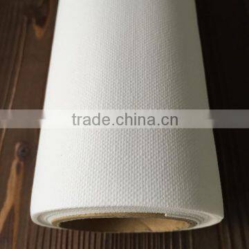 Stretched 420gsm poly-cotton tearly resistant matte blank canvas roll