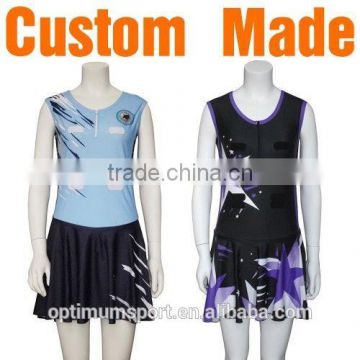 Custom Made Netball Bodysuits Dresses Tops Skirts Sublimation