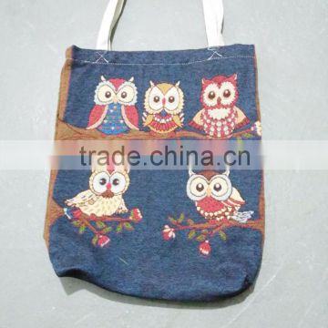 PLUS China style canvas shoulder bag hand bag Embroidery Tote Bags