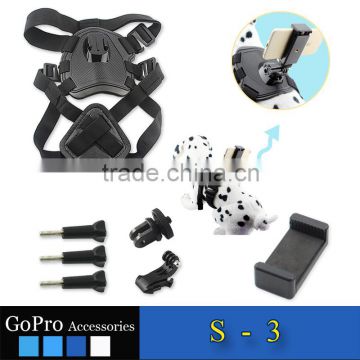 New arrival gopro accessory phone accessories dog harness accessories kit used to connect cellphone