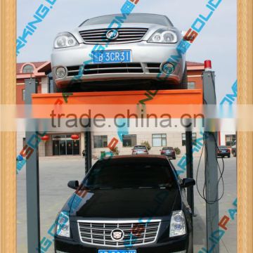 Smart different parking heights key switch four post car lift