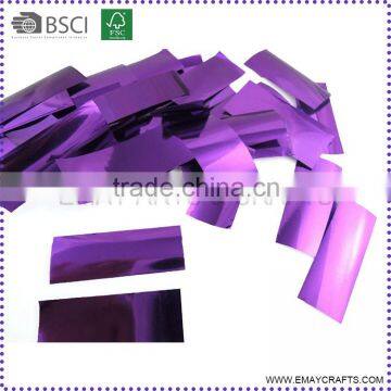 Metallic Purple Slow Fall Square Confetti