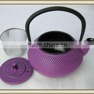 0.3L/10.5oz tetsubin cast iron teapot purple, manufacturer direct