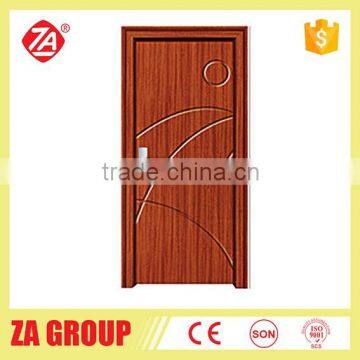 home design pvc wooden door with glass