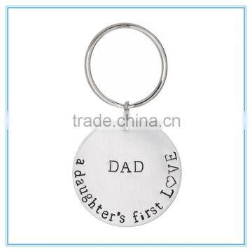 DAD A Daughter's First LOVE Stainless Steel Key Chain