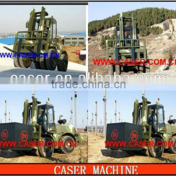 Good quality 5T CPCY50 rough terrain forklift with CE, Cummins Engine