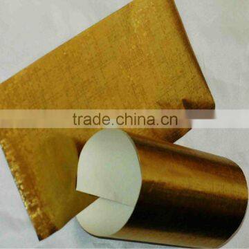 golden aluminum foil laminated paper