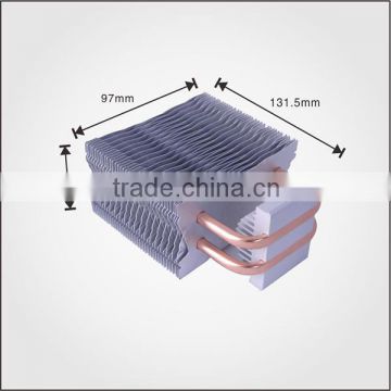 Extruded mold aluminum 6363T5 heat sink with heat pipe