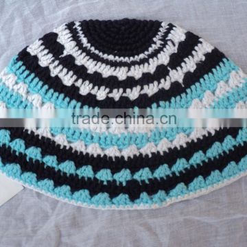 2015 new crochet kippah/hand made knitted kippot/judaica kippah / Cotton hand-made kippah