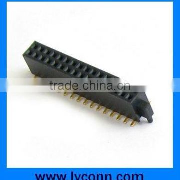 2.0mm dual row smt female connector with peg