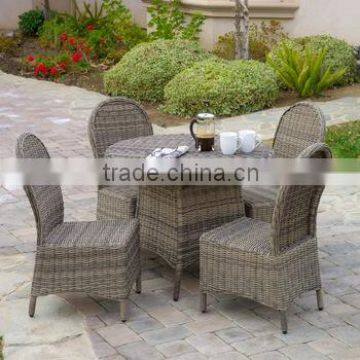 Poly rattan coffee table and chair outdoor furniture-Wicker Rattan Dining Set Furniture