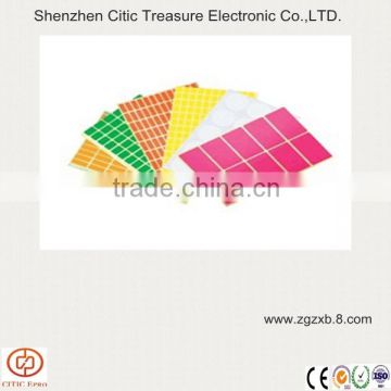 Colored label sticker for stationery