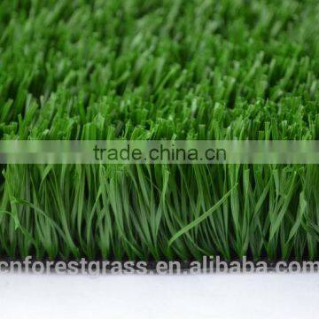 Football green W shape fiber artificial turf