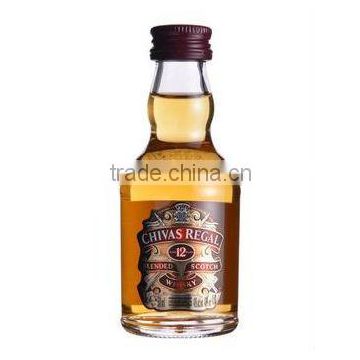 200ml glass bottle for whiskey