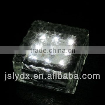 Led solar glass stones (4*4inches)