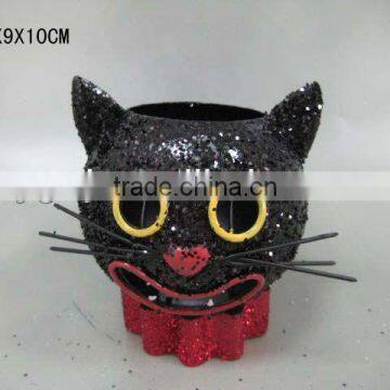 new! Halloween cat candle holder