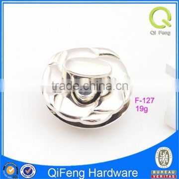 F-127 decorative metal diamond lock ,delicate round shape samll turn lock