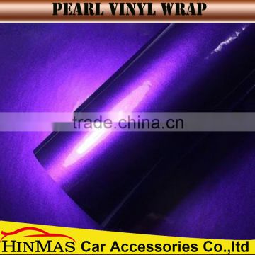 hot sale 1.52*20m Candy Color Car Vinyl Wrap Glossy Purple