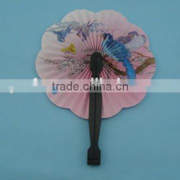 round style advertising plastic with fabric fan