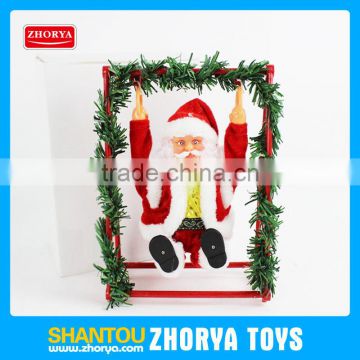 Battery operated swing Santa Claus Christmas toy for Christmas Ornament gifts