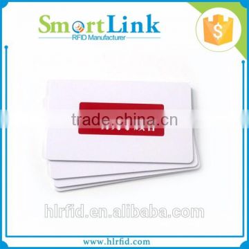 electronic rfid LF/HF/UHF entrance guard pvc card, printable rfid dual frequency plastic card with magnetic stripe