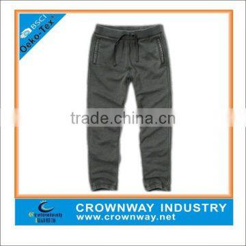wholesale dark gray blank tapered jogger sweatpants