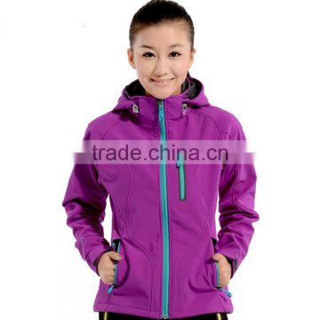 100 Polyester Women Outdoor Sportswear Jacket Soft Shell Jacket