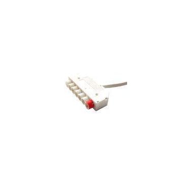 7.6mm Mini Plug 250V 2.5A for Fluorescent and LED Connecting , 3-way / 6-way