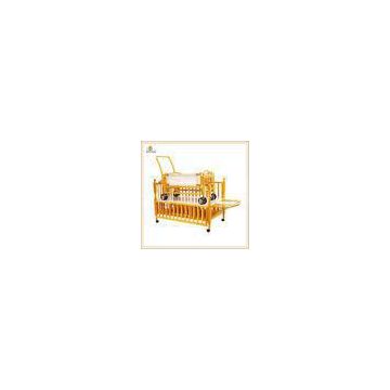 Nature Color Adjustable Wooden Baby Cribs And Small Cradle Inside