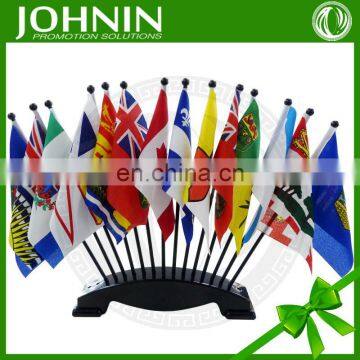 cheering wholesale poyester custome printed table flags all countries