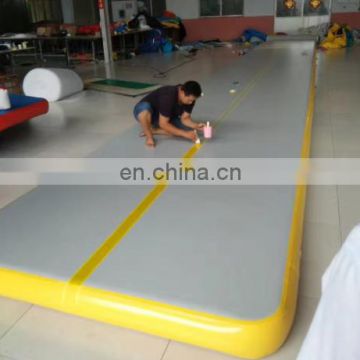 taekwondo black side inflatable runway tumble air track floor home gymnastics tumbling mat airtrick